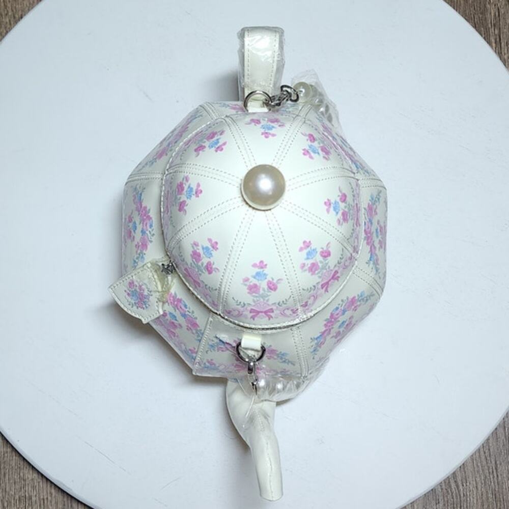 Dolls Kill Sugar Thrillz Tea Society Handbag Regency Teapot Bag Purse Kettle - Picture 6 of 10